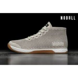 Nobull Mens Lightweight Perforated Trainers With Gum Sole Size 8